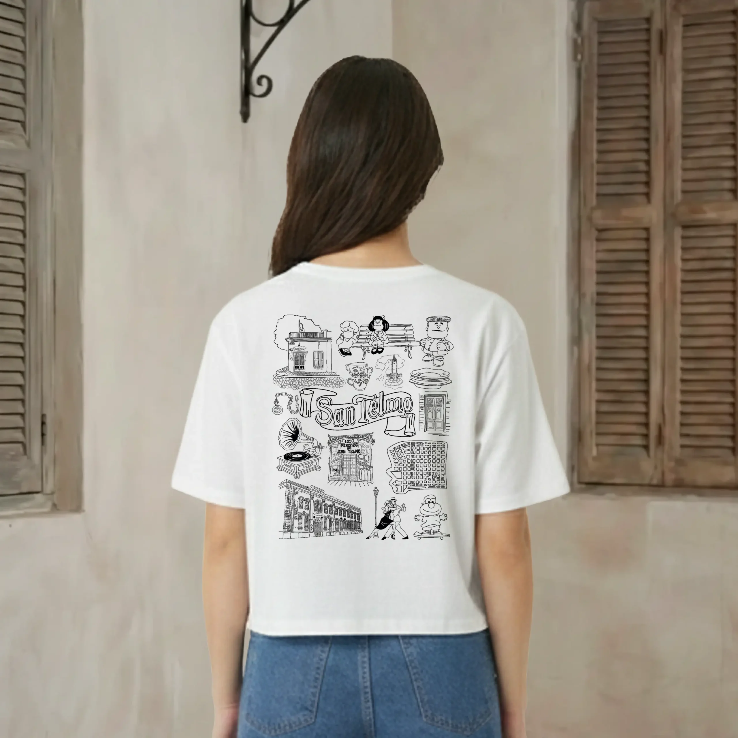 Barrios x Meldelceibo: San Telmo | Remeron Trend | Estampa Espalda