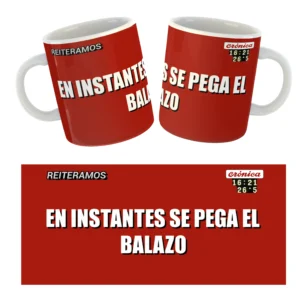 Taza Placa roja