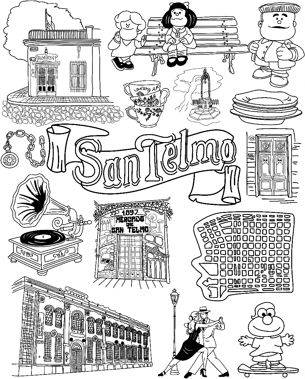 Barrios x Meldelceibo: San Telmo | Remeron Trend | Estampa Espalda - Imagen 3
