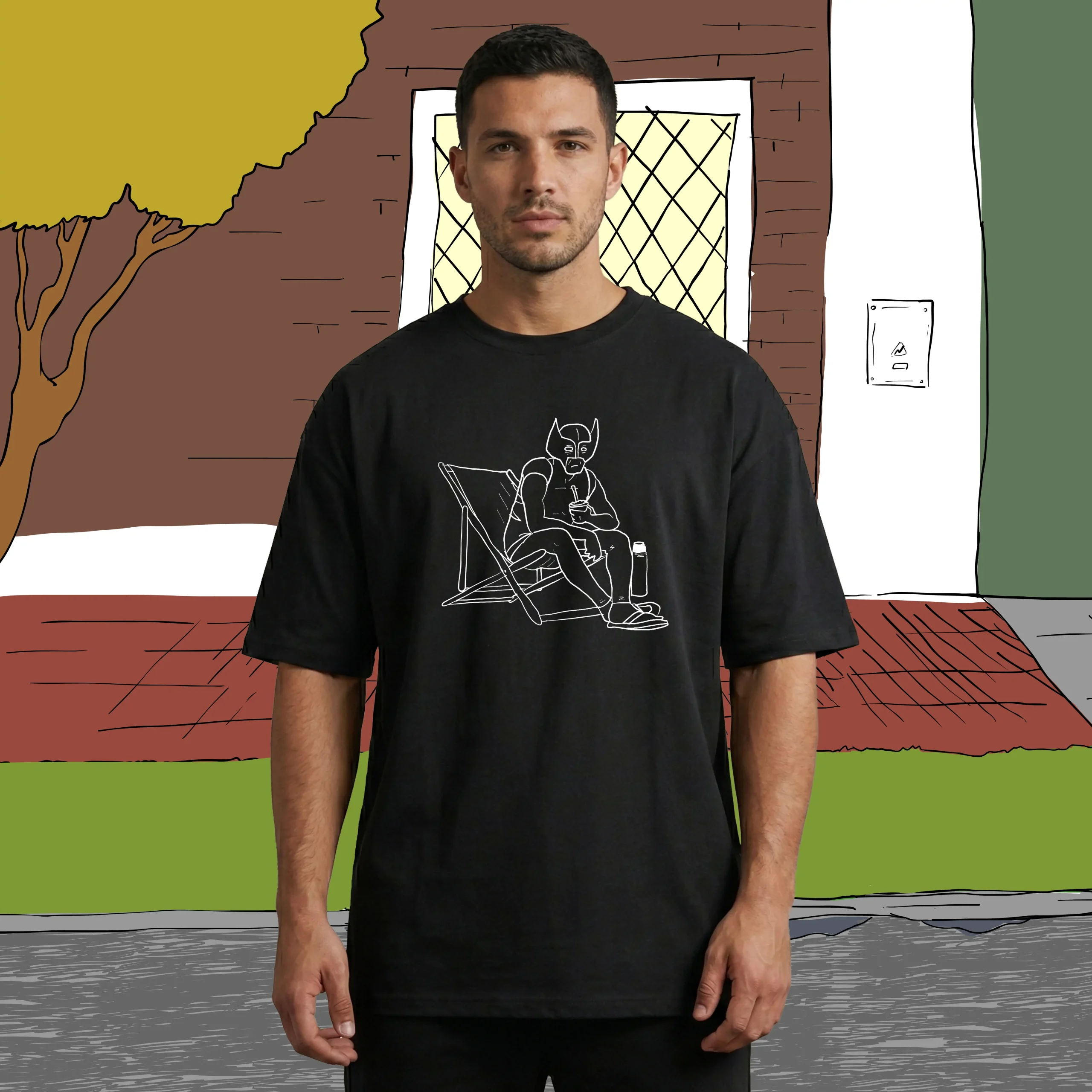 Guepardo Silueta x Jonadibujos | Oversize