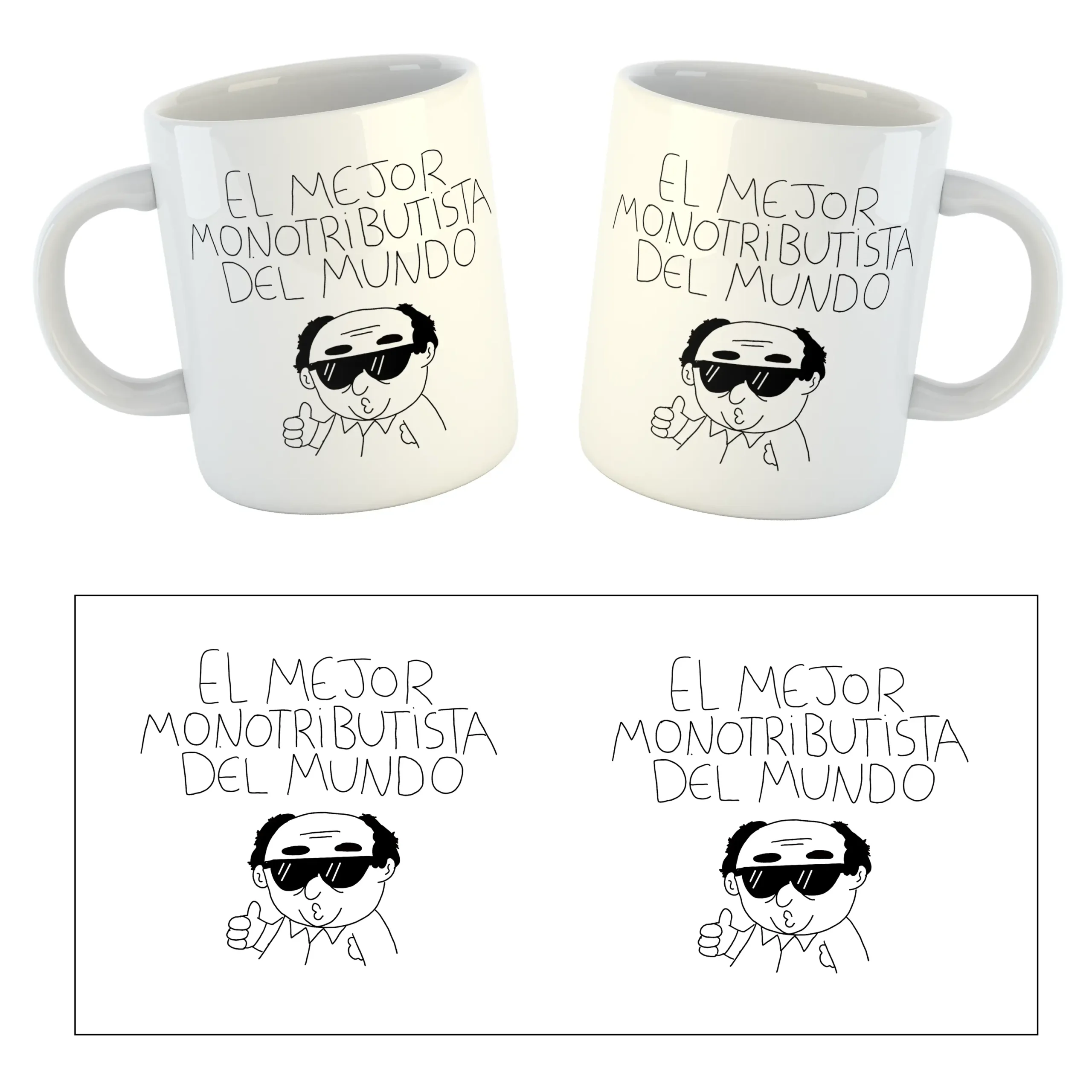 El mejor monotributista x Chavoescrotito | Tazas Clásicas y Mágicas