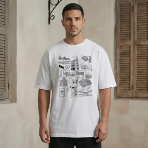 Barrios x Meldelceibo: Villa del Parque | Oversize | Estampa Frontal