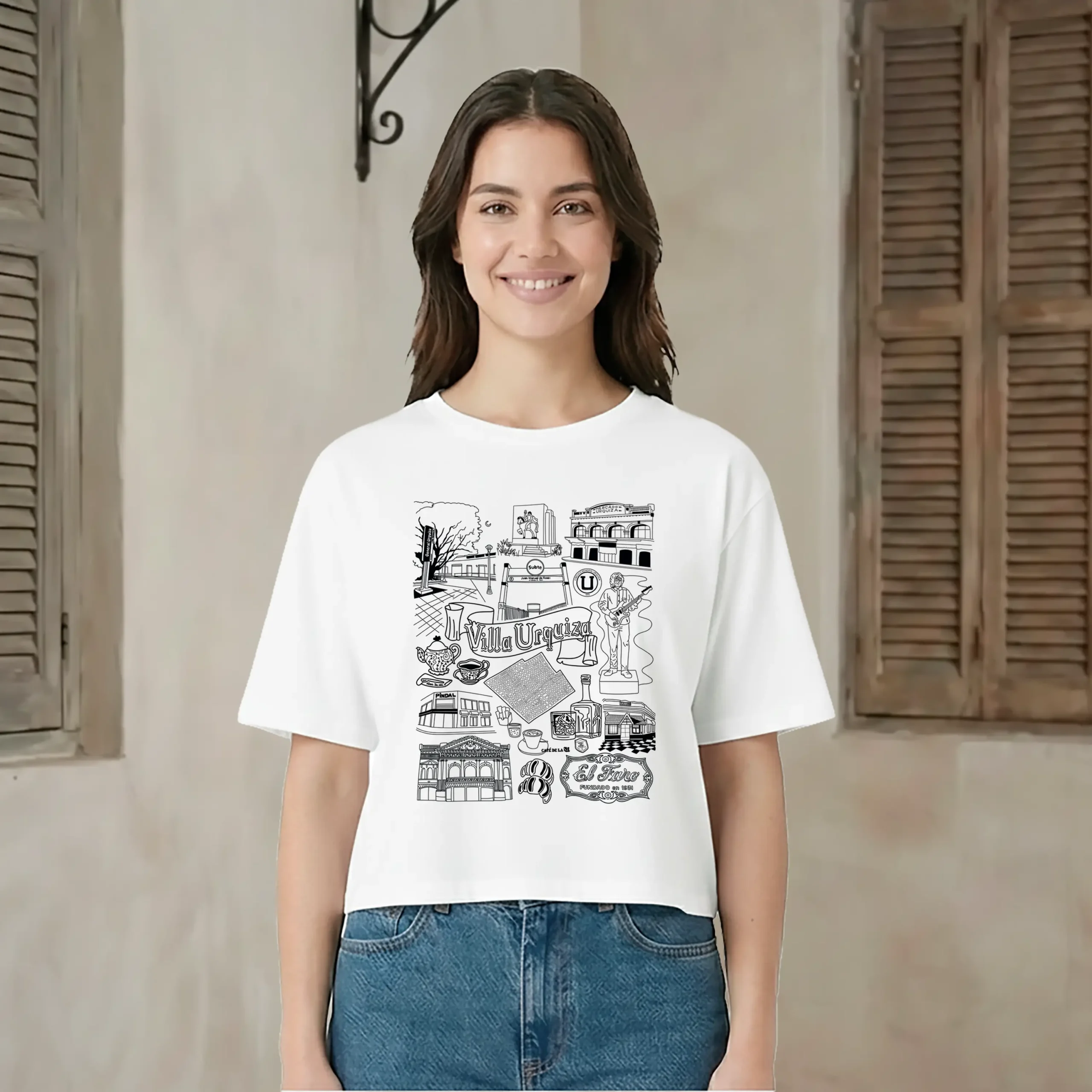 Barrios x Meldelceibo: Villa Urquiza | Remeron Trend | Estampa Frontal