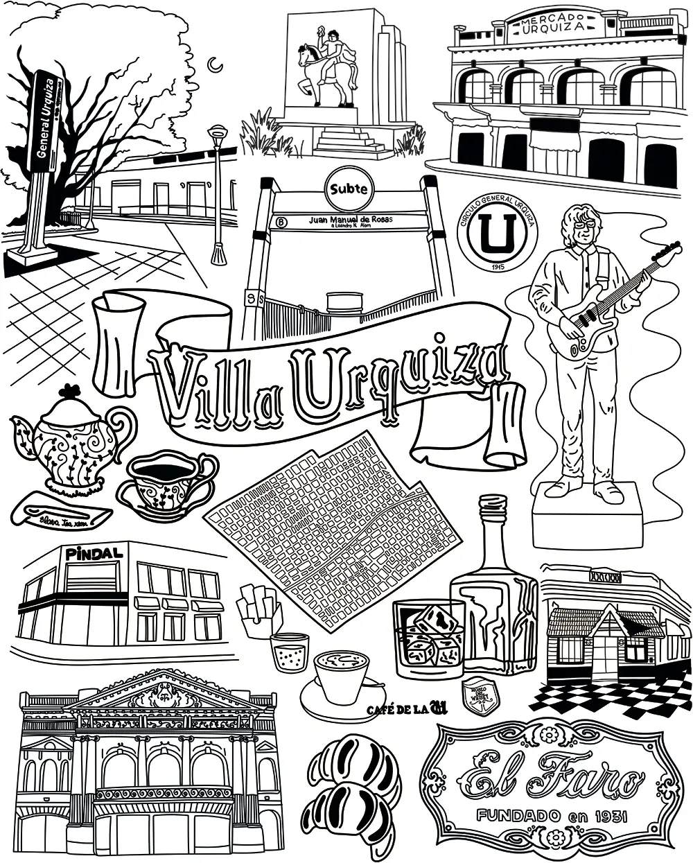 Barrios x Meldelceibo: Villa Urquiza | Oversize | Estampa Espalda - Imagen 3