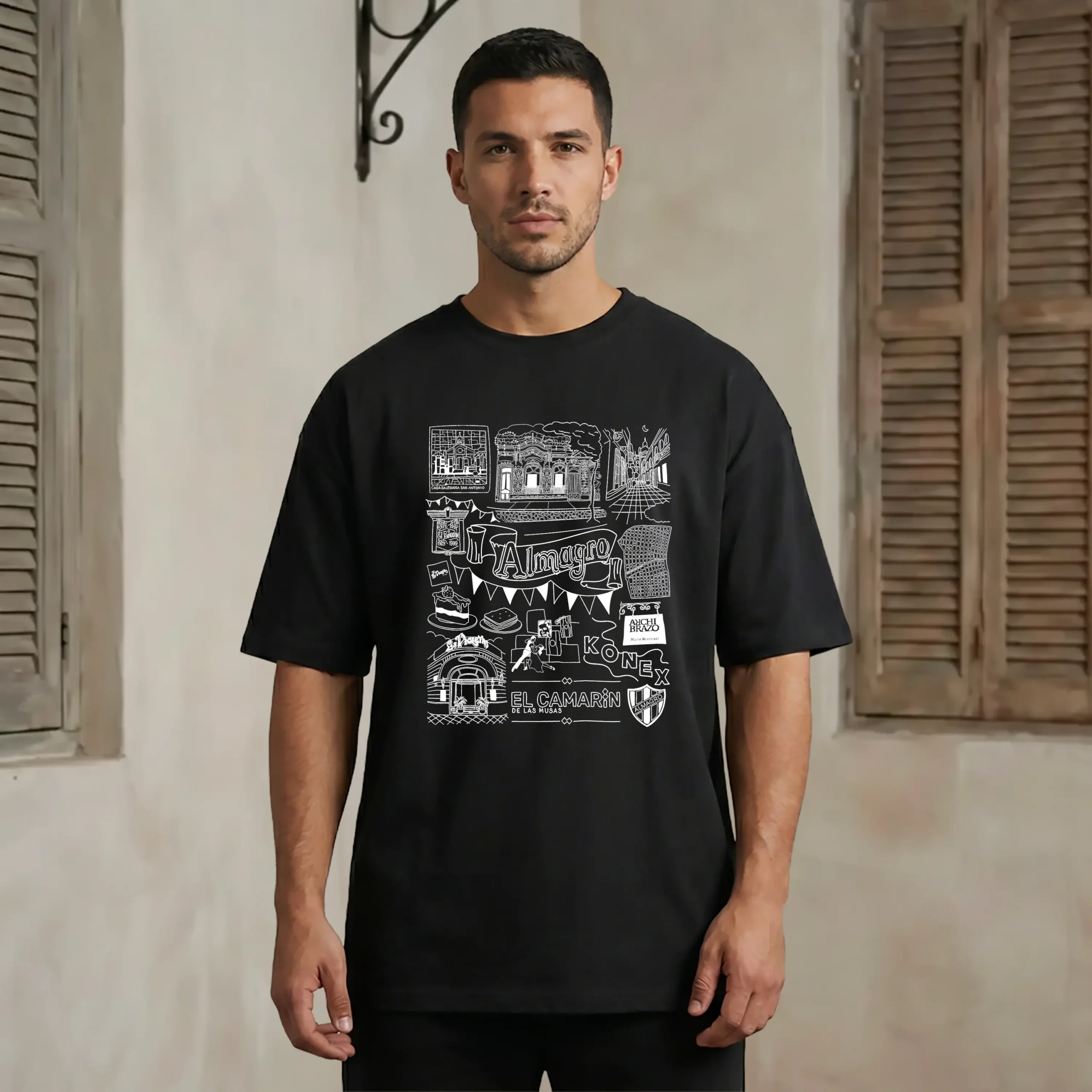 Barrios x Meldelceibo: Almagro | Oversize | Estampa Frontal